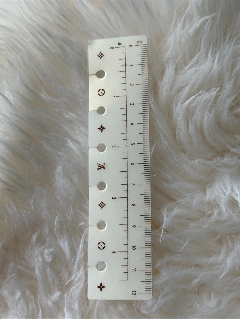 Authentic Louis Vuitton Pearlescent Ruler for LV Agenda